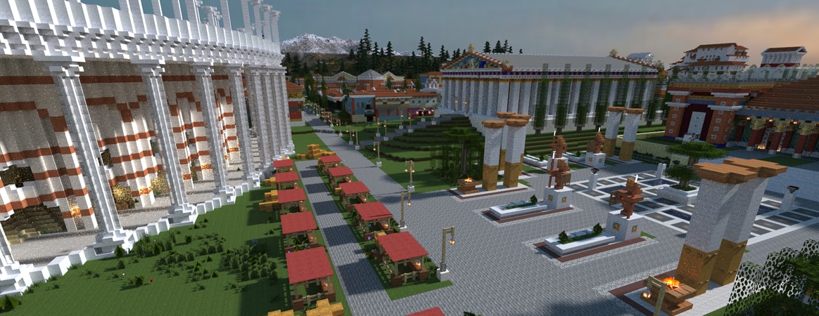 Minecraft Roman City Buildings 686x386