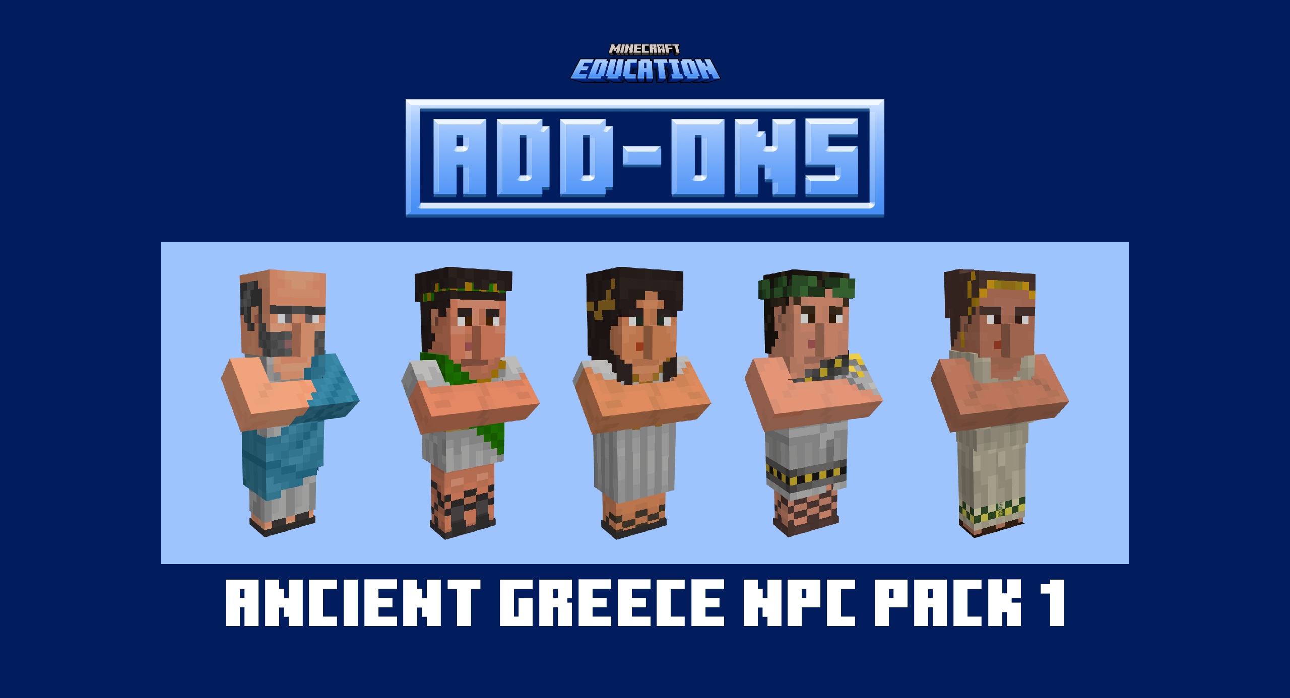 Minecraft Education Add-Ons Ancient Greece NPC Pack 1