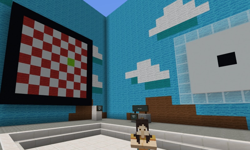A mummy shambles out of a temple beneath text reading Minecraft Education M.A.T.H mummy mayhem