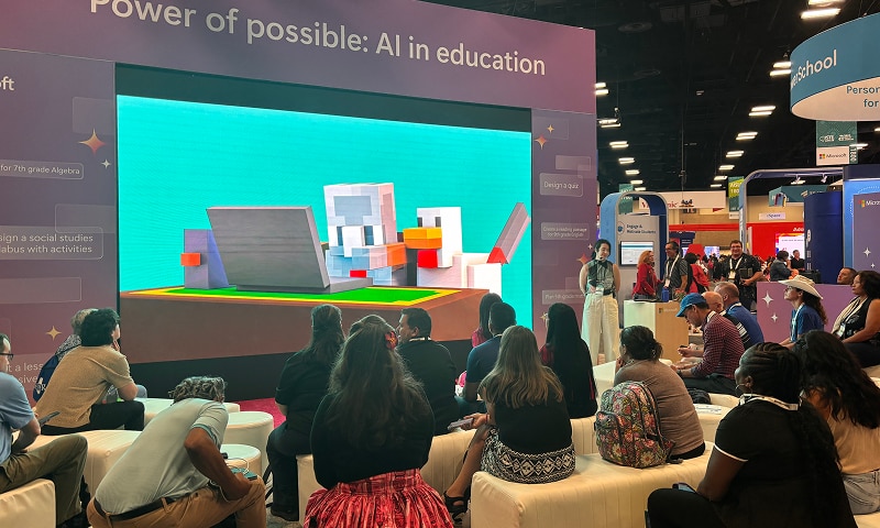 MCEDU presenting on AI at ISTE event