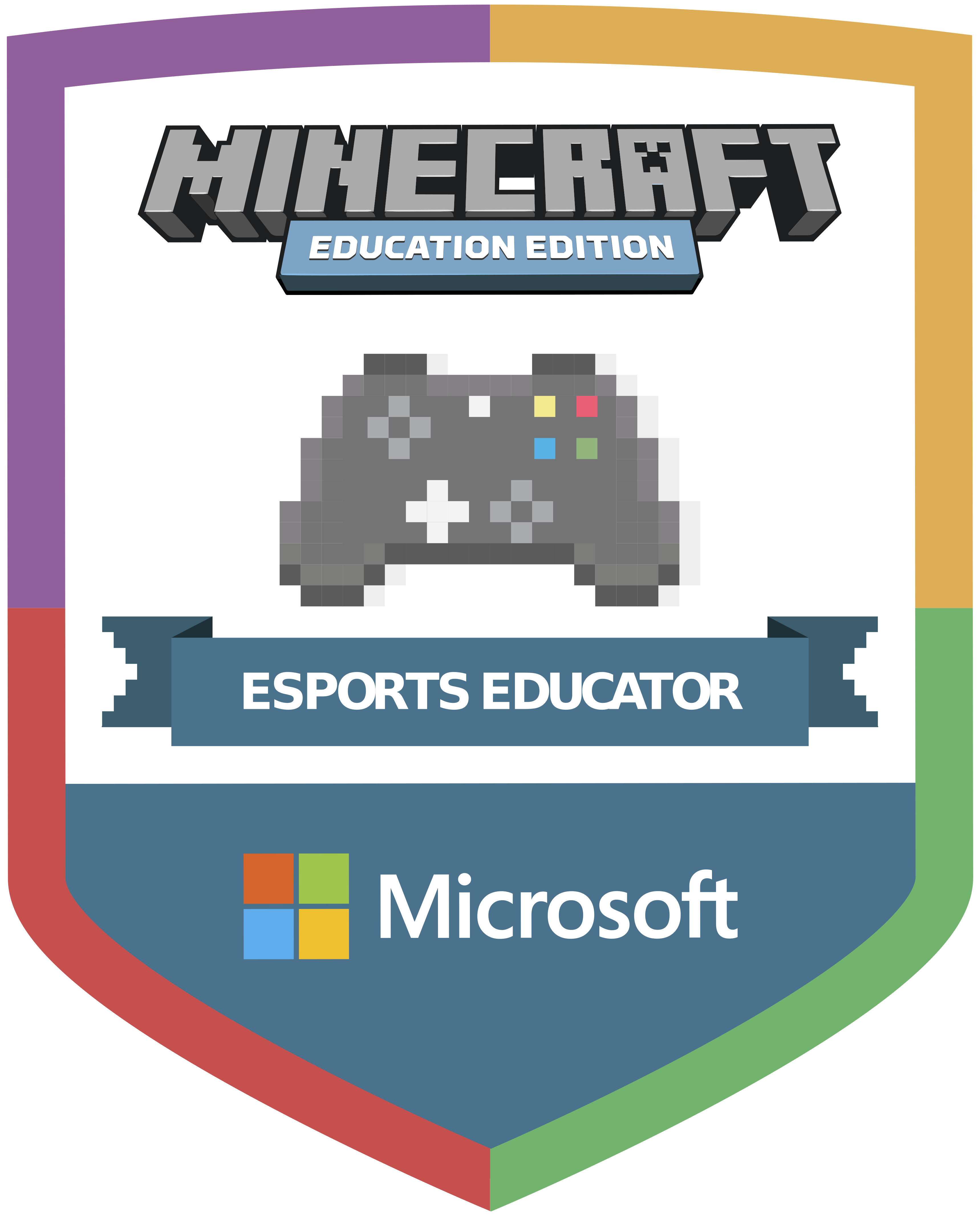 An esports lesson, Pirate Cove, is used for student building competitions.